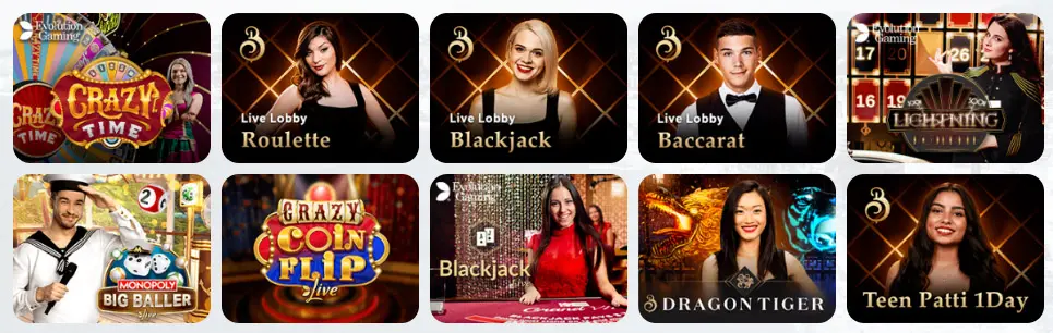 Jeux de casino en direct BluCasino France