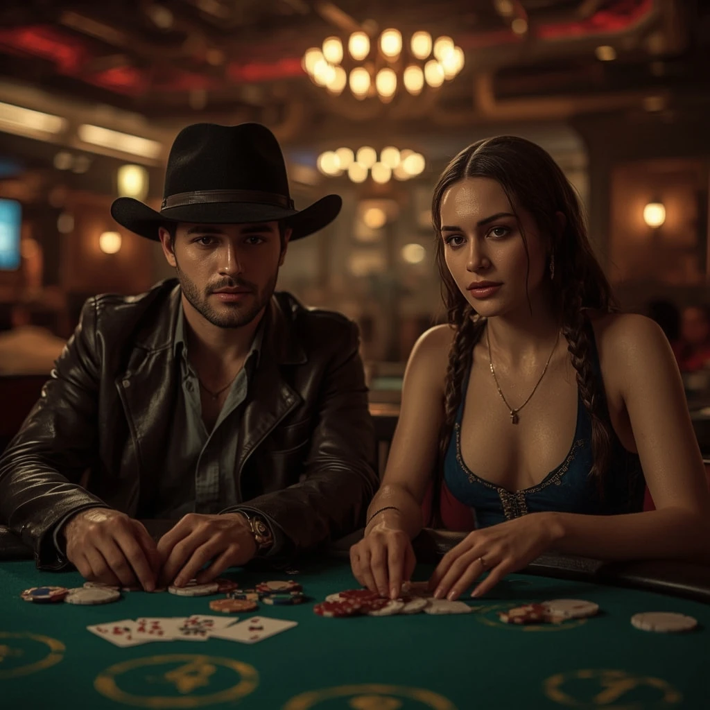 photo de deux joueurs de poker BluCasino France